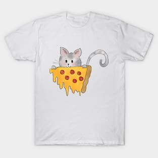 Cat eating a pizza T-Shirt